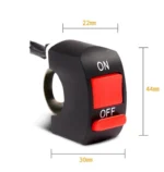 Універсальна проводка для підключення фар Переключатель кнопок для світла фар на руль мотоцикла, мопеда і т.д. - Зображення 2