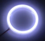 Світлодіодні ангельські очі Led кільця для маски 2,5 дюйма 80 мм 10-30V з розсіювачем Білий Жовтий - Зображення 8