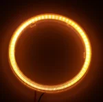 Світлодіодні ангельські очі Led кільця для маски 2,5 дюйма 80 мм 10-30V з розсіювачем Білий Жовтий - Зображення 7