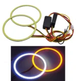 Світлодіодні ангельські очі Led кільця для маски 2,5 дюйма 80 мм 12-24V Білий Жовтий