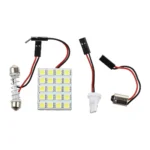 Світлодіодний модуль (панель) 20LED 5050 з перехідниками для салону та номера T4W W5W 24V Білий
