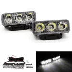 Денні ходові вогні універсальні світлодіодні фари дхо DRL 3 Led Білий