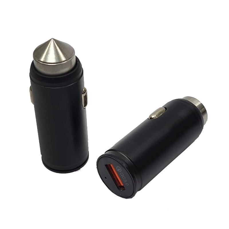 3875392008_avtomobilnij-zaryadnij-pristrij Автомобільний зарядний пристрій один порт USB 3А 5V Куля від прикурювача - Зображення 1