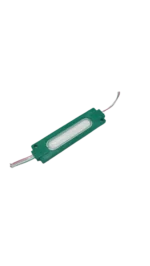 Світлодіодний модуль COB 12V 70мм*20мм*3мм Зелений із розсіювачем - Зображення 3