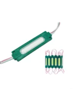 Світлодіодний модуль COB 12V 70мм*20мм*3мм Зелений із розсіювачем