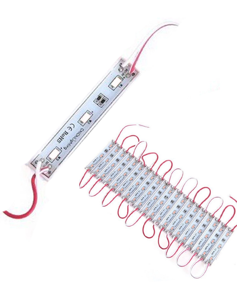 3884295095_svitlodiodnij-modul-24v Світлодіодний модуль 24V 3SMD 5630 Червоний - Зображення 1