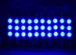 Світлодіодний модуль 12V 3SMD 3030 Синій з розсіювачем - Зображення 3