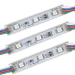 Світлодіодний модуль 12V 3SMD 5050 RGB - Червоний, Синій, Зелений - Зображення 2