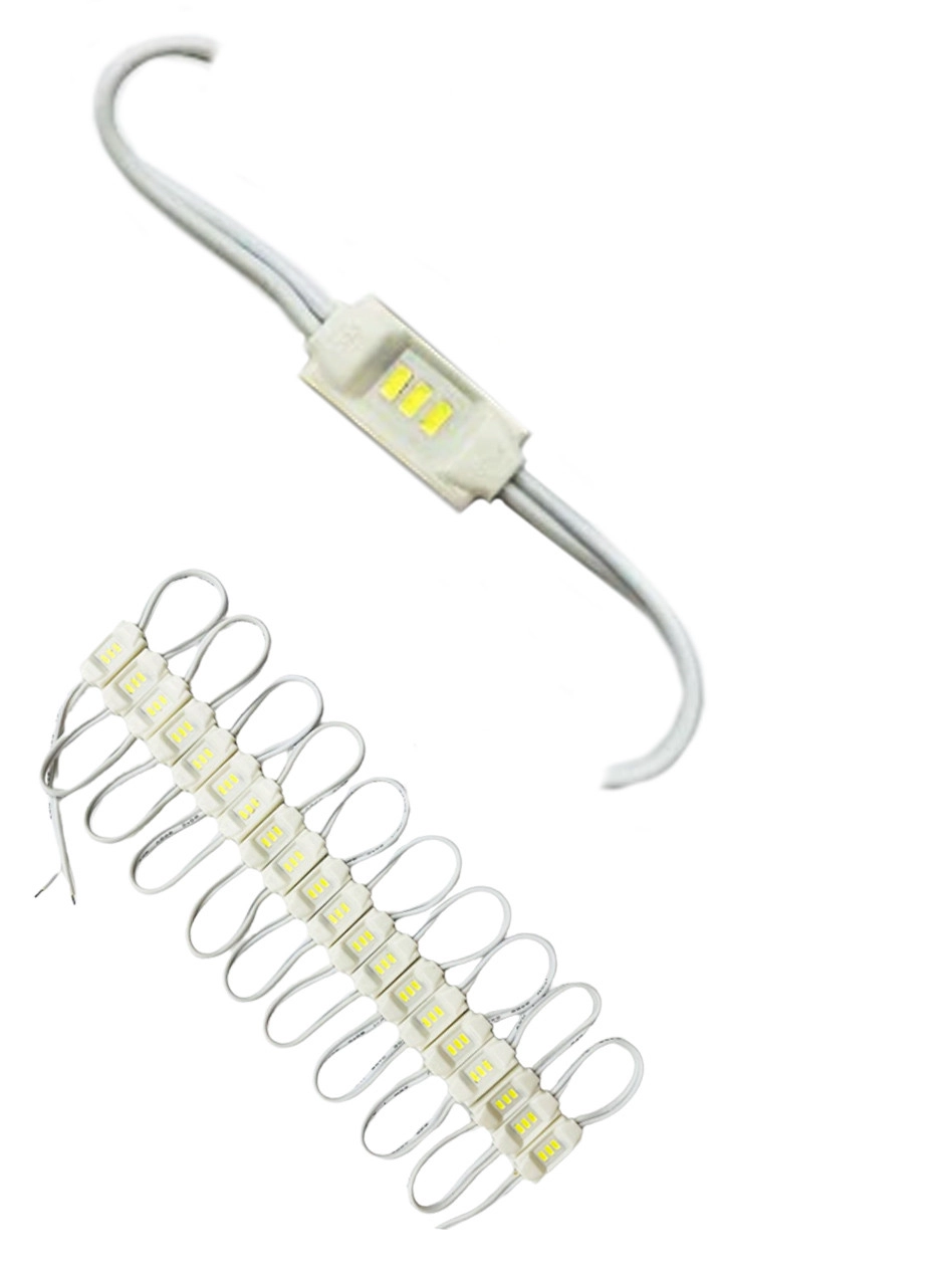 3884611636_svitlodiodnij-modul-12v Світлодіодний модуль 12V 3SMD 3014 18*8 міні Білий - Зображення 1
