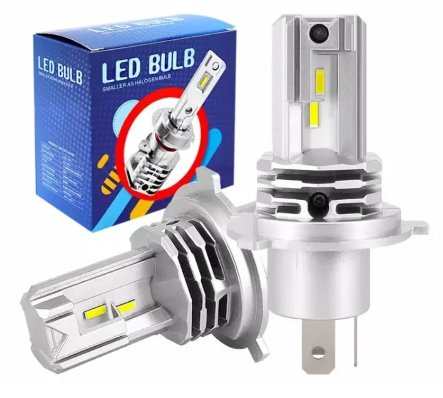 3886469537_svitlodiodni-lampi-z Світлодіодні лампи з цоколем H4, модель M4 6200Lm 6000K CREE - Зображення 1