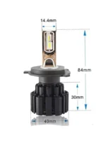 Автомобільні світлодіодні лампи з цоколем H4 P9 CREE GSP 6000К 13600 lm 50W 9-36В Canbus (без помилок) - Зображення 4