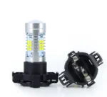 Світлодіодний лампа з цоколем PY24W 21SMD 2835 12V Біла з драйвером