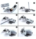 Універсальний меблевий, світлодіодний світильник із внутрішнім датчиком для шафи, кухні, вітальні на батарейці - Зображення 7