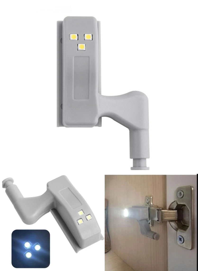 3893496515_universalnij-meblevij-svitlodiodnij Універсальний меблевий, світлодіодний світильник із внутрішнім датчиком для шафи, кухні, вітальні на батарейці - Зображення 1