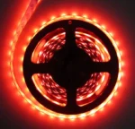 Світлодіодна стрічка 60 SMD на метр 3014 12V Червона 5 метрів (відрізна) вузька самоклеюча 8мм без силікону - Зображення 2