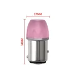 Світлодіодна лампа з цоколем 1157 BAY15d P21 / 5W 3SMD 5630 12V Червона з миготливим стробоскопом - Зображення 6