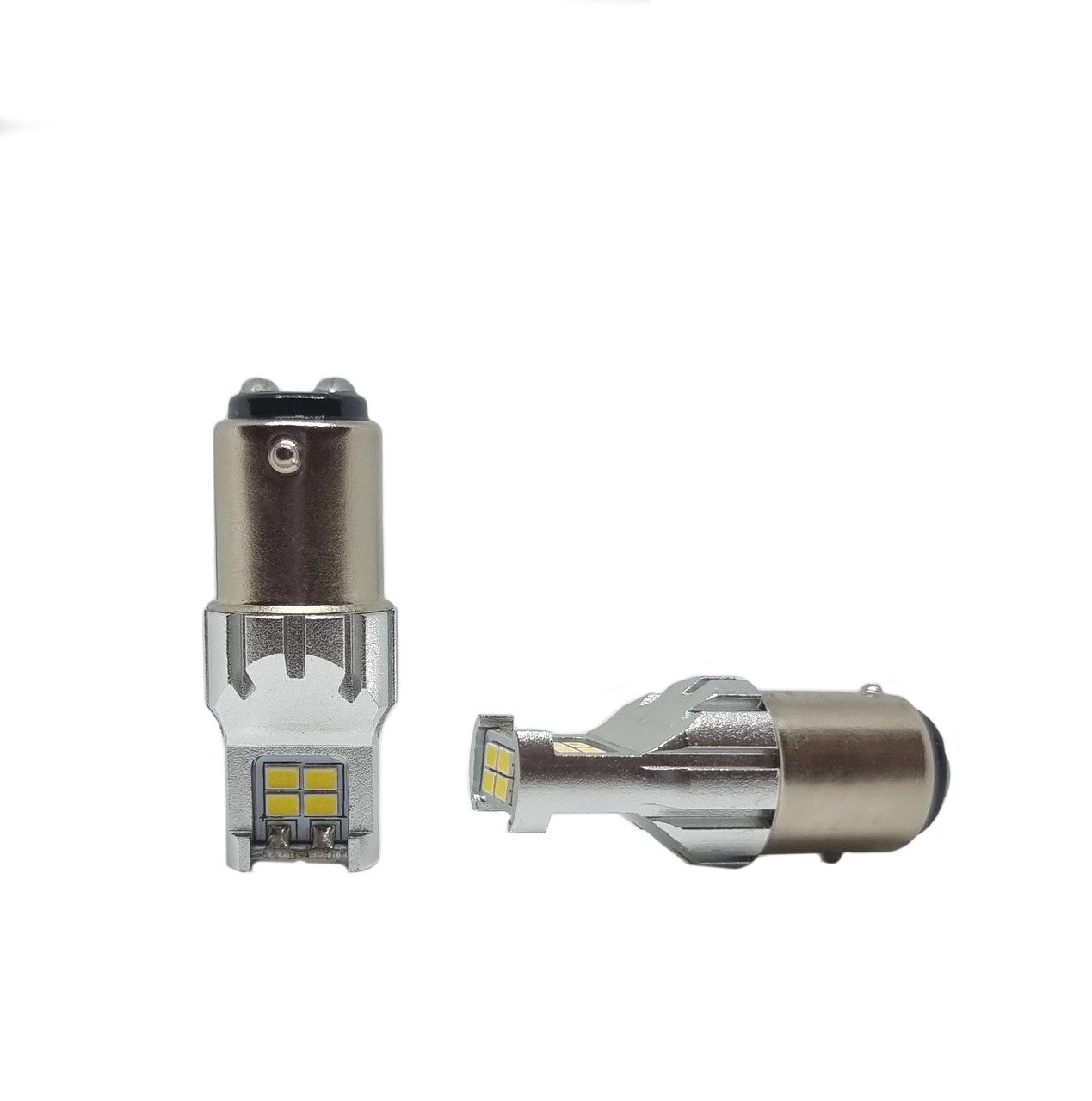 3894387008_svitlodiodna-lampa-z Світлодіодна лампа з цоколем 1157 BAY15d P21/5W 12SMD 3528 12V Біла - Зображення 1