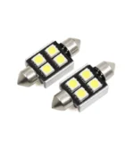 Світлодіодна лампа C5W Festoon 4SMD 5050 12V 31мм Білий - Зображення 2