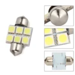 Світлодіодна лампа C5W Festoon 6SMD 5050 12V 31мм Білий - Зображення 2
