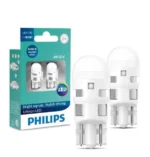 Комплект світлодіодних ламп PHILIPS W5W T10 Ultinon LED 6000K white 12V 11961ULWX2