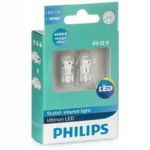Комплект світлодіодних ламп PHILIPS W5W T10 Ultinon LED 4000K white 12V 11961ULW4X2 - Зображення 3