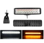 Світлодіодна двокольорова балка додаткова фара 54W 18LED 15см Білий Жовтий