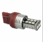 Світлодіодна лампа 7443 T20 W21/5W W3x16q 15SMD 2835 9-24V драйвер обманка Червона - Зображення 2
