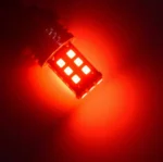 Світлодіодна лампа 7443 T20 W21/5W W3x16q 15SMD 2835 9-24V драйвер обманка Червона - Зображення 5