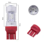 Світлодіодна лампа 7443 T20 W21/5W W3x16q 21SMD 2835 12 V з драйвером Червона - Зображення 2