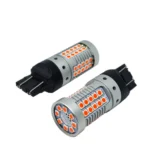 Світлодіодна лампа 7443 T20 W21/5W W3x16q 48SMD 3030 12V з обманкою Червона - Зображення 2