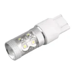 Світлодіодна лампа 7443 T20 W21/5W W3x16q 10SMD CREE 12V 1320Lm з лінзою Біла