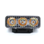 Денні двоколірні ходові вогні універсальні світлодіодні фари дхо DRL 3 Led Білий Жовтий - Зображення 2