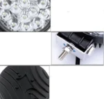 Світлодіодна балка (додаткова фара) 14LED 42W 86мм Коло 12-24V Біла - Зображення 4