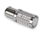 Світлодіодна лампа з цоколем 1156 BA15s P21W 33SMD 5630 12V Зелена з драйвером і лінзою