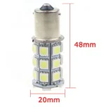 Світлодіодна лампа з цоколем 1156 BA15s P21W 27 SMD 5050 12V Білий - Зображення 2