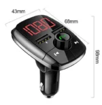 ФМ модулятор FM трансмітерEarldom  М-55 з Bluetooth  5.0 MP3 WMA WAV два порти підтримка TF-карт U-диск - Зображення 2