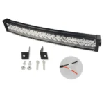 Світлодіодна LED балка панорамна додаткова фара 40 LED 120W C5 Дальне світло вигнута - Зображення 4