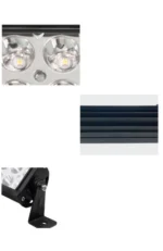 Світлодіодна LED балка панорамна додаткова фара 40 LED 120W C5 Дальне світло вигнута - Зображення 5