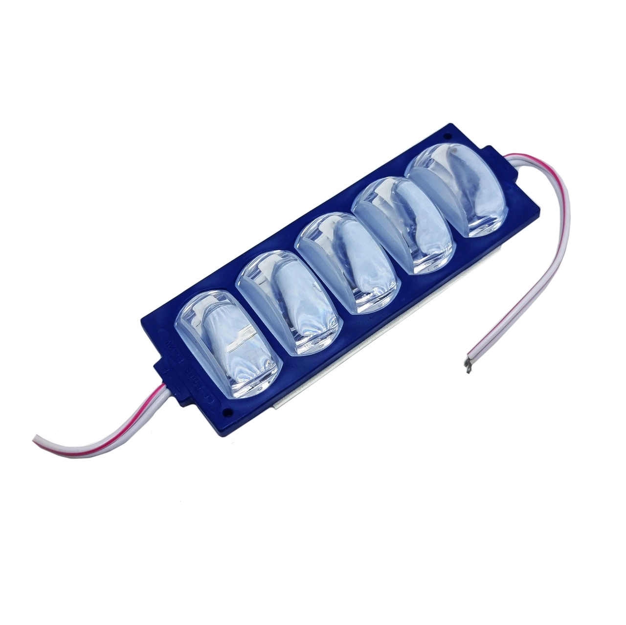 3951006179_svitlodiodnij-modul-5 Світлодіодний модуль 5 smd 5050 із лінзами Синій - Зображення 1