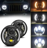 Світлодіодна фара 7 дюймів 60W З ДХО І ПОВОРОТАМИ  2101, НИВА, JEEP, MERCEDES, TOYOTA комплект