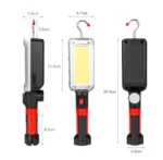 Ліхтар світлодіодний з магнітним кріпленням та гачком для підвішування - Зображення 4