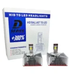 Автомобільні світлодіодні лампи з цоколем D5S 12 Led +380% комплект