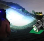 Налобний ліхтар акумуляторний (з акумуляторами та проводом у комплекті) в м'якому корпусі - резинка - Зображення 4