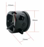 Світлодіодна двокольорова балка протитуманна, додаткова фара Led кругла 90мм 3,5" Білий Жовтий комплект - Зображення 3