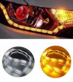 Гнучкі ДХО Crystal LED з функцією повороту, Динамічні ДХО з поворотом, гнучкі кристали 16 секцій стиль AUDI - Зображення 3