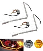 Гнучкі ДХО Crystal LED з функцією повороту, Динамічні ДХО з поворотом, гнучкі кристали 16 секцій стиль AUDI