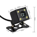 Універсальна автомобільна камера заднього виду з підсвіткою, розміткою, універсальне кріплення - Зображення 2