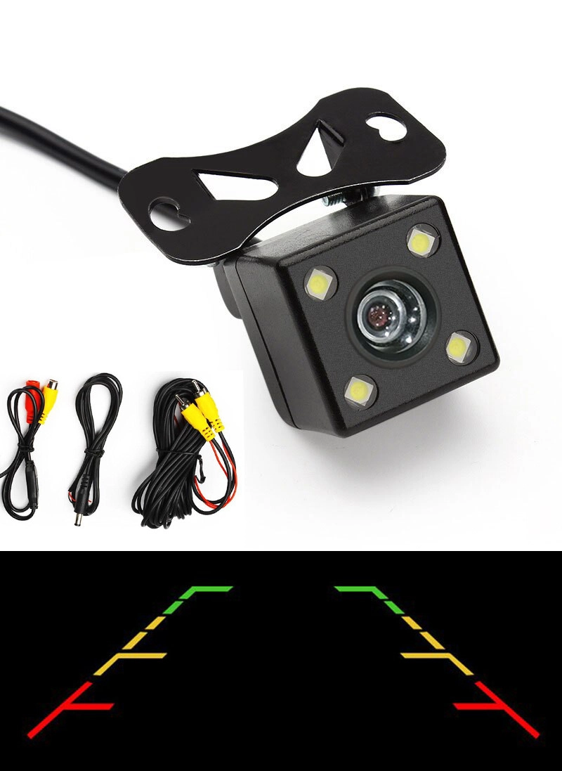 4055845997_universalna-avtomobilna-kamera Універсальна автомобільна камера заднього виду з підсвіткою, розміткою, універсальне кріплення - Зображення 1