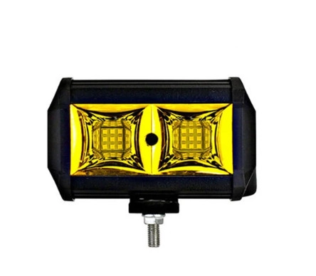 4066838885_svetodiodnaya-balka-dopolnitelnaya Светодиодная балка (дополнительная фара) 18 LED 54W Жовта 13 см - Зображення 1