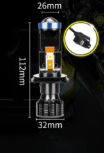 Міні лінза LED. Світлодіодні Міні лінзи H7 модель P5 12-24 V 6000 Lm дворежимна - Зображення 5